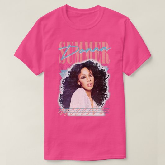 Donna Summer Retro Style Fan Design T-Shirt (Design vorne)