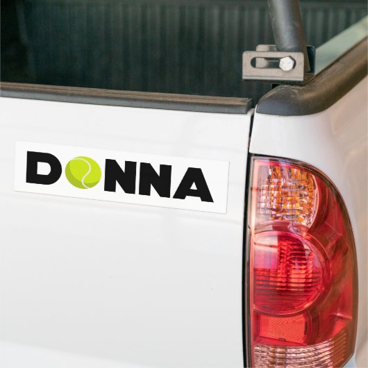 Donna Tennis Autoaufkleber (Auf Lkw)