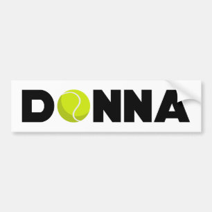 Donna Tennis Autoaufkleber
