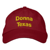 Donna Texas Bestickte Baseballkappe (Vorderseite)
