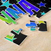 "DONNA" Vorname, Spaß "GLÜCKLICHER GEBURTSTAG" Puzzle (Seite)