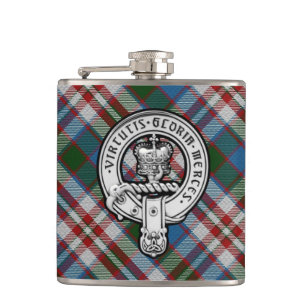 Donnachaidh (Robertson) Dress Hunting tartan Wappe Flachmann