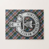 Donnachaidh (Robertson) Dress Hunting tartan Wappe Puzzle (Horizontal)