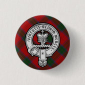 Donnachaidh (Robertson) Red tartan Wappen Abzeiche Button (Vorderseite)