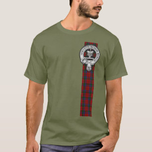 Donnachaidh (Robertson) Rotes Tartan-Wappen T-Shirt
