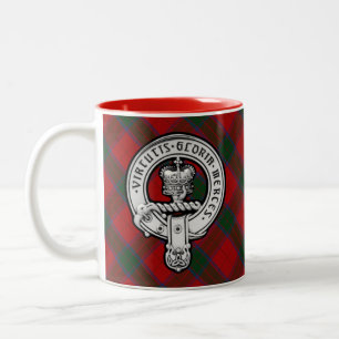 Donnachaidh (Robertson) Rotes Wappen Zweifarbige Tasse