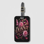 Donnas Golden Romance Gepäckanhänger (Vorderseite Vertikal)