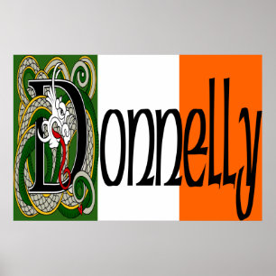 Donnelly Celtic Dragon Print Poster