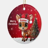 Donner Baby Deer, Fawn, Doe, Reindeer🦌 🎄 Keramik Ornament (Links)