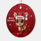 Donner Baby Deer, Fawn, Doe, Reindeer🦌 🎄 Keramik Ornament (Links)