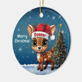 Donner Baby Deer, Fawn, Doe, Reindeer🦌🎄 Keramik Ornament (Links)
