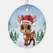 Donner Baby Deer, Fawn, Doe, Reindeer🦌🎄 Keramik Ornament (Links)