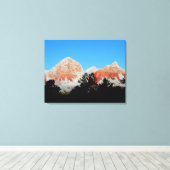 Donner Berg in schneebedeckten Leinwand (Insitu (Holzboden))