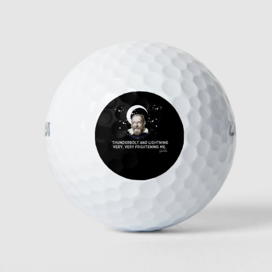 Donner Blitz und Blitz sehr erschreckend mich Golfball (Vorderseite)