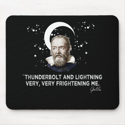 Donner Blitz und Blitz sehr erschreckend mich Mousepad (Vorne)