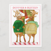 DONNER BLITZEN Postkarte (Vorderseite)