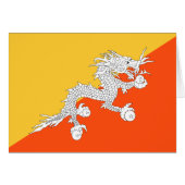 Donner-Drachenflagge in Bhutan (Vorderseite (Horizontal))