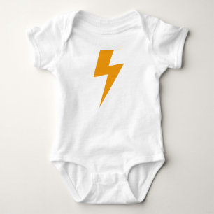 Donner Energie Gelbdruck Baby Strampler