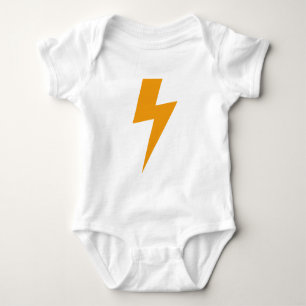Donner Energie Gelbdruck Baby Strampler