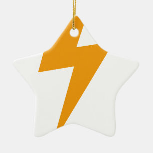 Donner Energie Gelbdruck Keramikornament