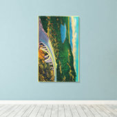 Donner-Gedenkbrücke und Leinwanddruck (Insitu (Holzboden))