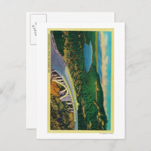 Donner-Gedenkbrücke und Postkarte (Vorne/Hinten)