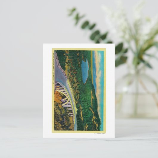 Donner-Gedenkbrücke und Postkarte (Stehend Vorderseite)