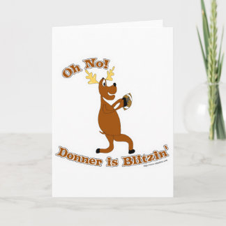 Donner ist Blitzen! Feiertagskarte
