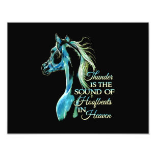 Donner ist der Klang von Heuschrecken im Himmel Fotodruck