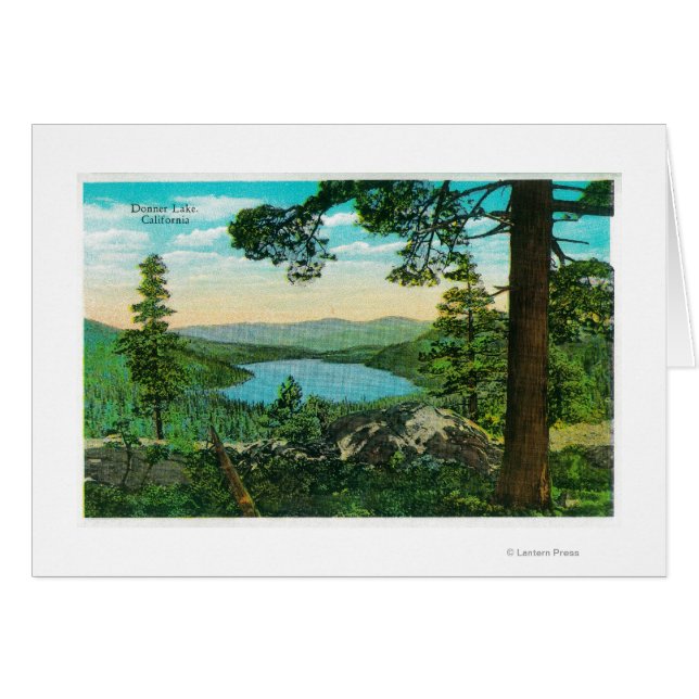 Donner Lake, Kalifornien von Ridge (Vorderseite (Horizontal))