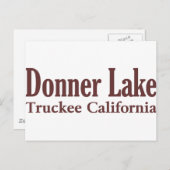 Donner Lake Postkarte (Vorne/Hinten)