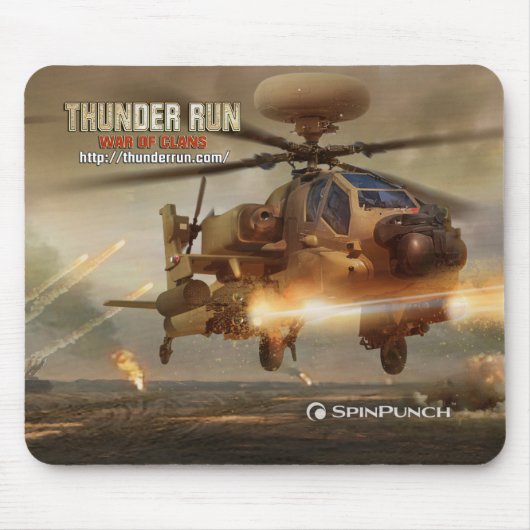 Donner-Laufapache-Mausunterlage Mousepad (Vorne)