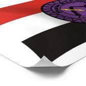 Donner Mountain Lenape Nation Flag Poster drucken (Ecke)