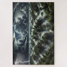 "Donner Over the Canopy" - Jigsaw Puzzle
