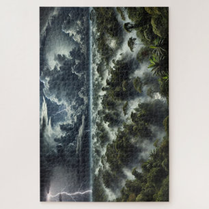 "Donner Over the Canopy" - Jigsaw Puzzle