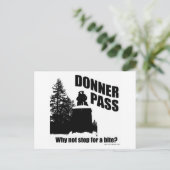 Donner Pass Postkarte (Stehend Vorderseite)
