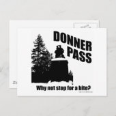 Donner Pass Postkarte (Vorne/Hinten)