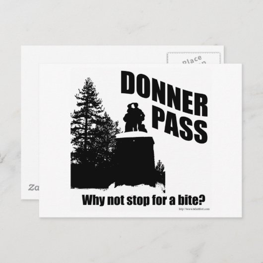 Donner Pass Postkarte (Vorne/Hinten)