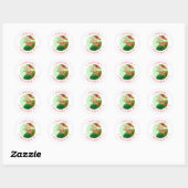 DONNER REINDEER Kleine Round Stickers (Blatt)