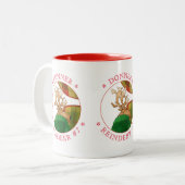 DONNER REINDEER Red Two-Tone Tasse (Vorderseite Links)