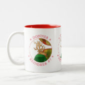 DONNER REINDEER Red Two-Tone Tasse (Links)