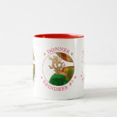 DONNER REINDEER Red Two-Tone Tasse (Mittel)