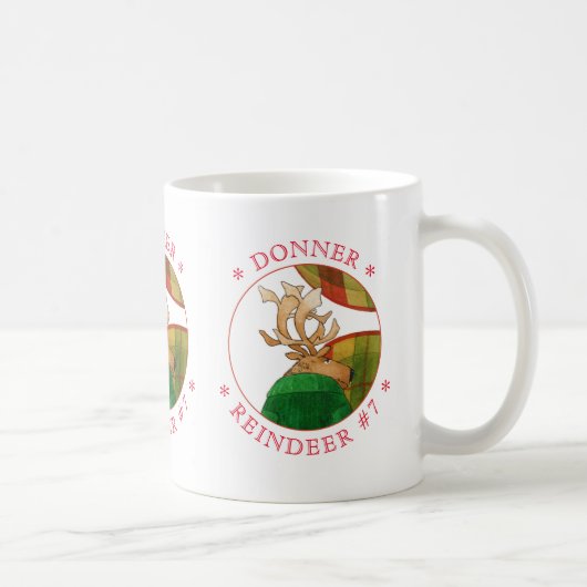 DONNER REINDEER White Tasse (Rechts)