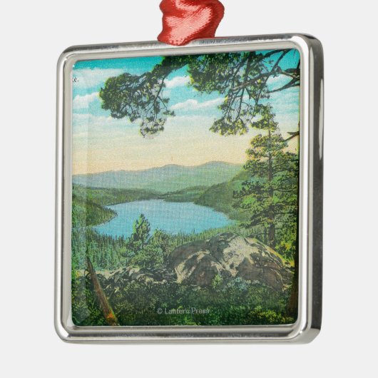 Donner See, Kalifornien von Ridge Ornament Aus Metall (Links)