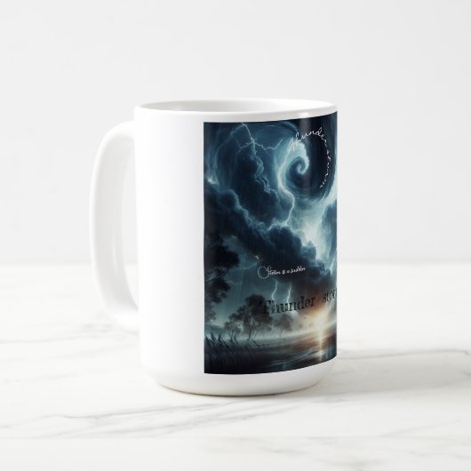 Donner-Sturm ist plötzlich Kaffeetasse (Vorderseite Links)