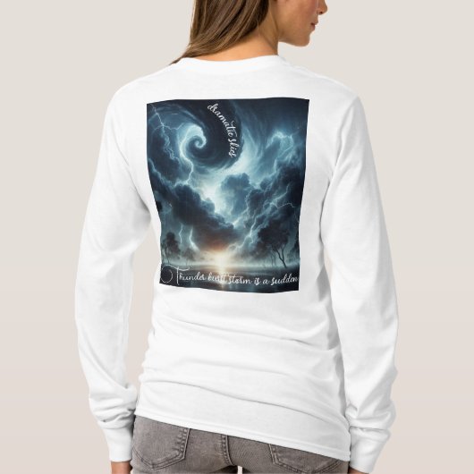 Donner-Sturm ist plötzlich T-Shirt (Rückseite)