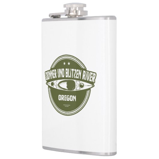 Donner und Blitzen Fluss Oregon Kayaking Flachmann (Links)