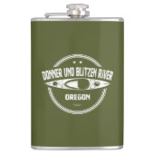 Donner und Blitzen Fluss Oregon Kayaking Flachmann (Vorderseite)