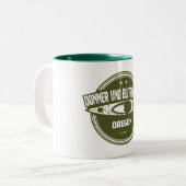 Donner und Blitzen Fluss Oregon Kayaking Zweifarbige Tasse (Vorderseite Links)