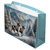 Donner und Blitzen Geschenktasche Große Geschenktüte (Rückseite Schrägansicht)